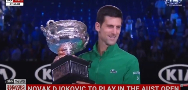 Djokovic nie musi się szczepić, żeby wystartować w Australian Open